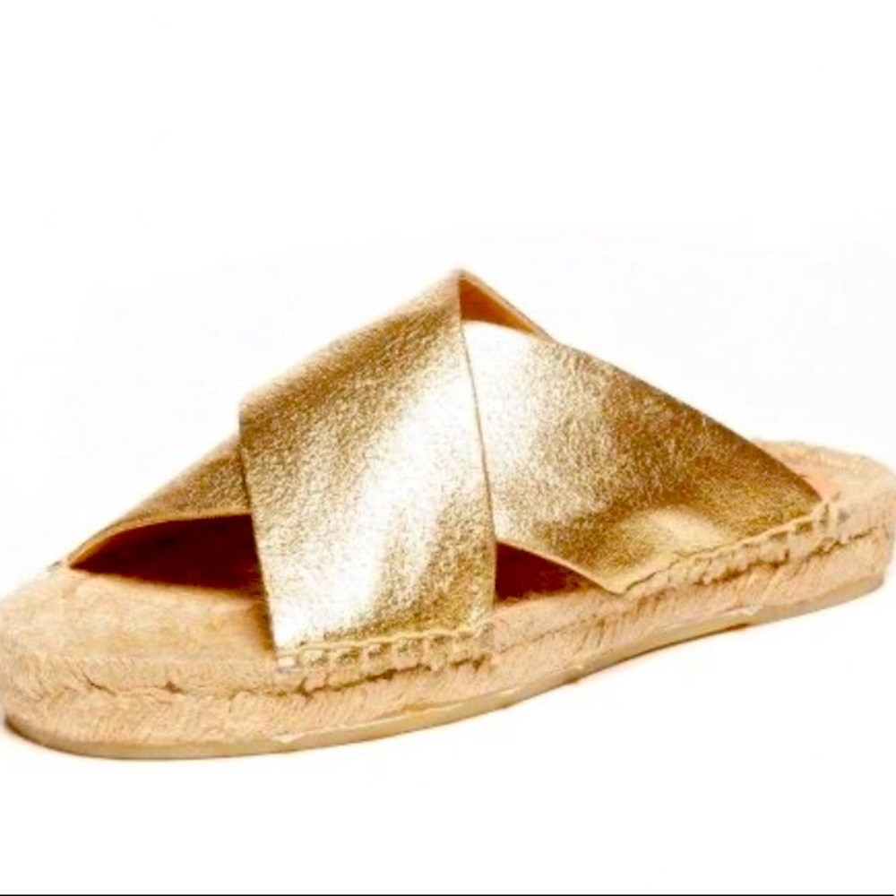 Soludos Jupiter Leather Cross Espadrille NEW